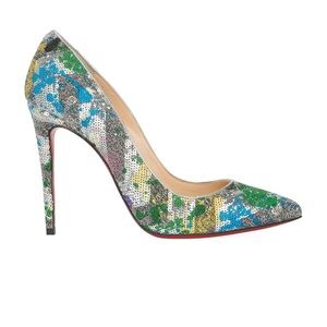 Christian Louboutin Vibrant Sequin Stiletto Heels